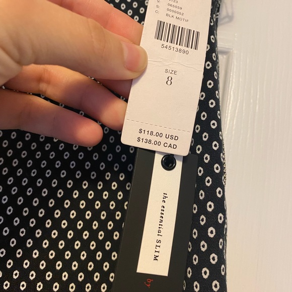 NWT Anthro Essential Slim Pants - Picture 6 of 7